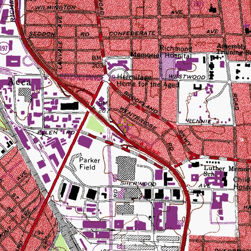 Topographic Map of Ray of Hope Pentecostal Holiness Church, VA