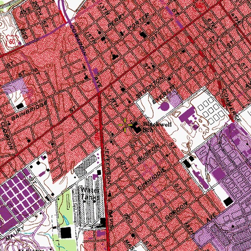 Topographic Map of Union Baptist Church, VA