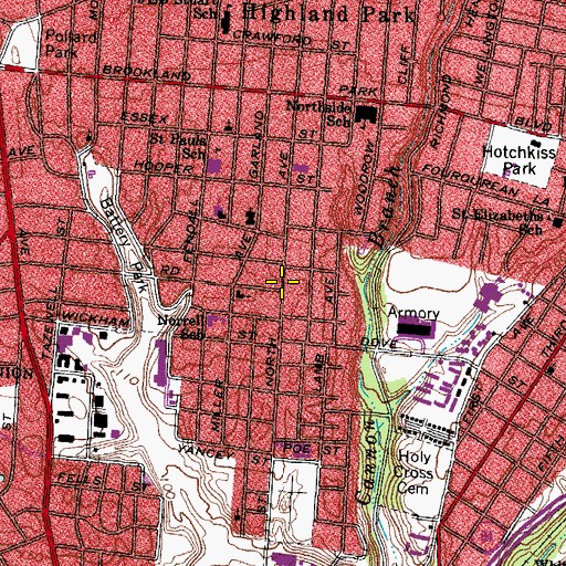 Topographic Map of Apostolic Church of Christ, VA