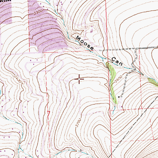 Topographic Map of Skyview Park, MT