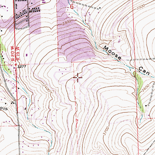 Topographic Map of Chief Charlo Elementary School, MT