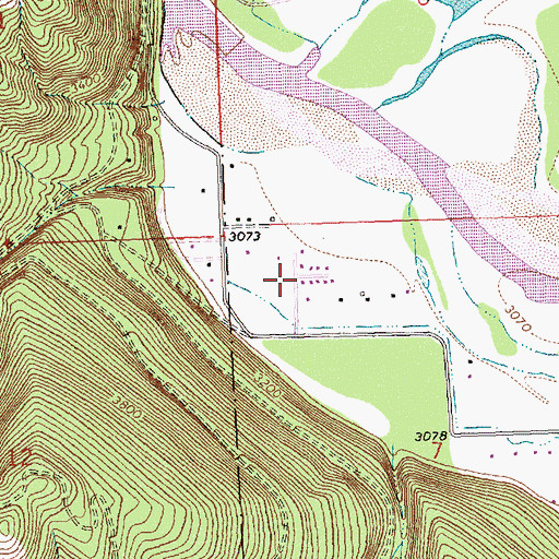 Topographic Map of Wagon Wheel Trailer Court, MT