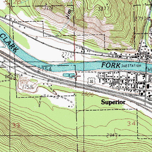 Topographic Map of Timberman Park, MT