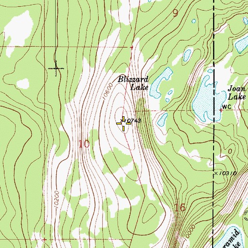 Topographic Map of Mount Cardwell, UT