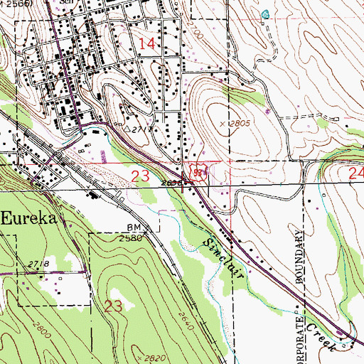 Topographic Map of Prompt Care, MT
