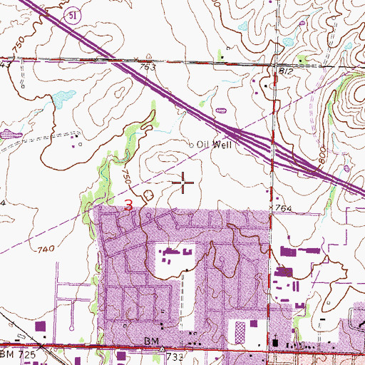 Topographic Map of The Church of Jesus Christ of Latter Day Saints, OK