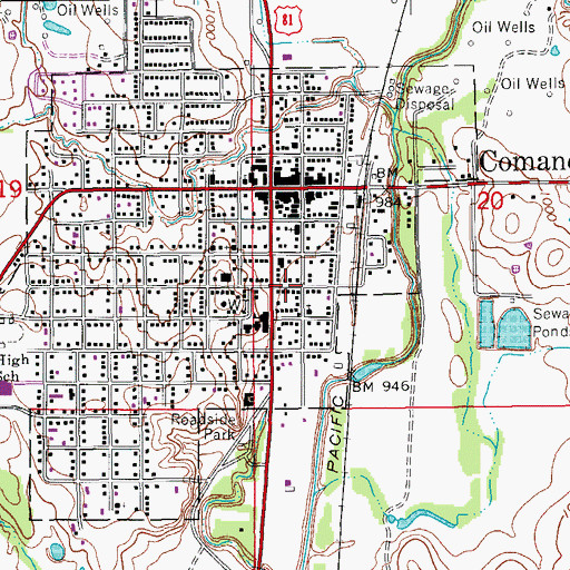 Topographic Map of Ray of Hope Church, OK