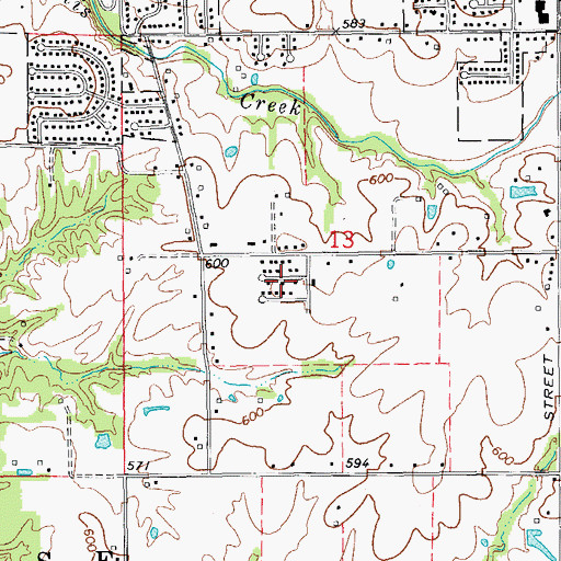 Topographic Map of South Crest, IL