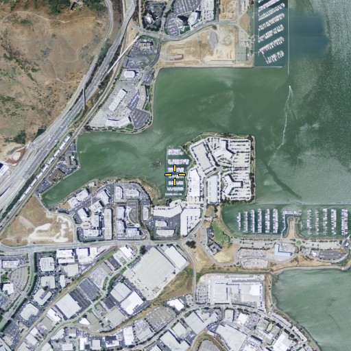 Aerial/Satellite Image of Oyster Cove Marina, CA