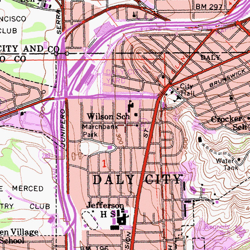 Topographic Map of Vista Grande Avenue Christian Church, CA