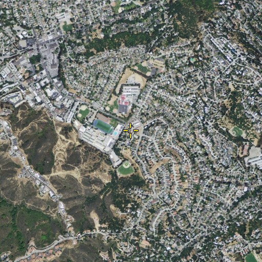 Aerial/Satellite Image of Alpha Beacon Christian Elementary School, CA