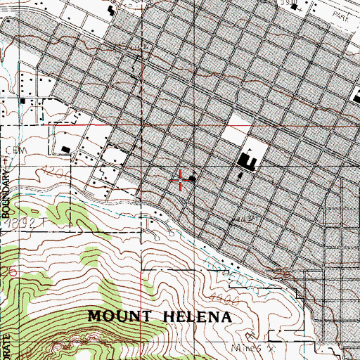 Topographic Map of Our Redeemers Lutheran Church, MT
