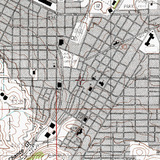 Topographic Map of Rocky Mountain Church of Christ, MT