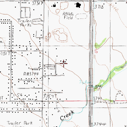Topographic Map of Grace Gospel Church, MT