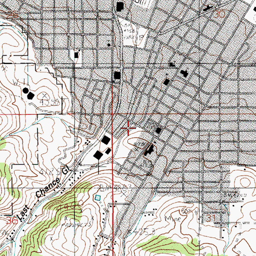 Topographic Map of Fire Tower Park, MT