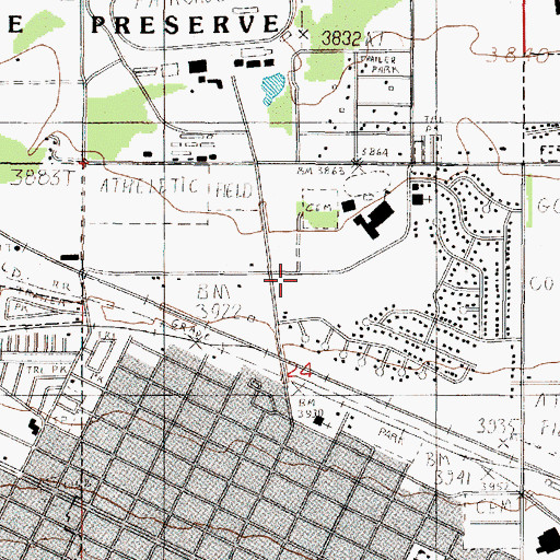 Topographic Map of Northwest Park, MT