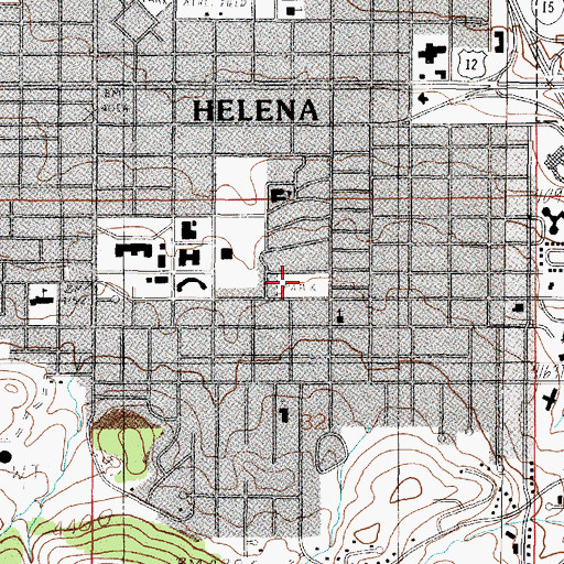 Topographic Map of Lockey Park, MT