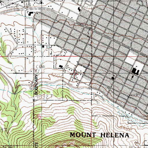 Topographic Map of Williamson House, MT