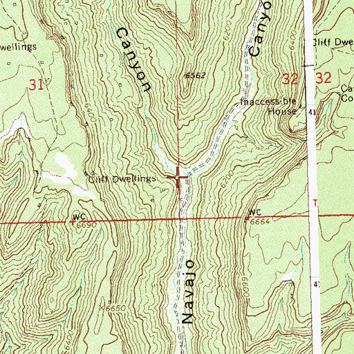 Topographic Map of Long Canyon, CO