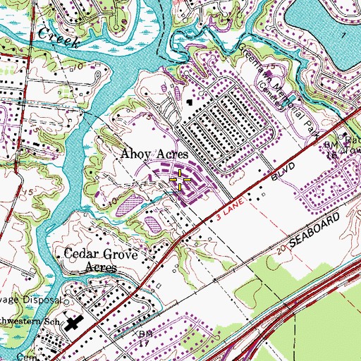 Topographic Map of Holly Cove, VA