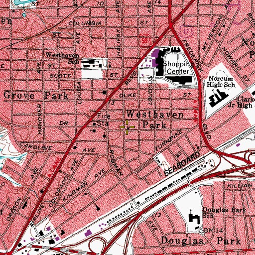 Topographic Map of Church of God, VA