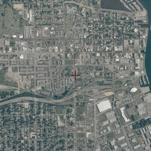 Aerial/Satellite Image of South Street Baptist Church, VA