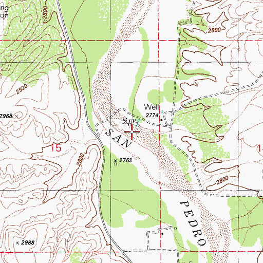 Topographic Map of Bollen Wash, AZ