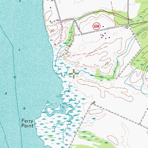 Topographic Map of Paddys Creek, VA
