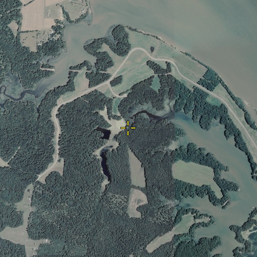 Aerial/Satellite Image of Broadhurst Plantation (historical), VA