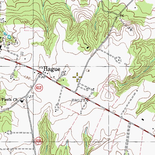 Topographic Map of Cople Chapel (historical), VA