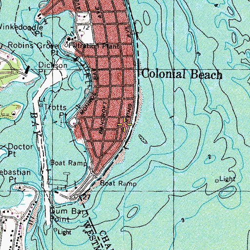 Topographic Map of Eleanor Park Tourist Camp, VA