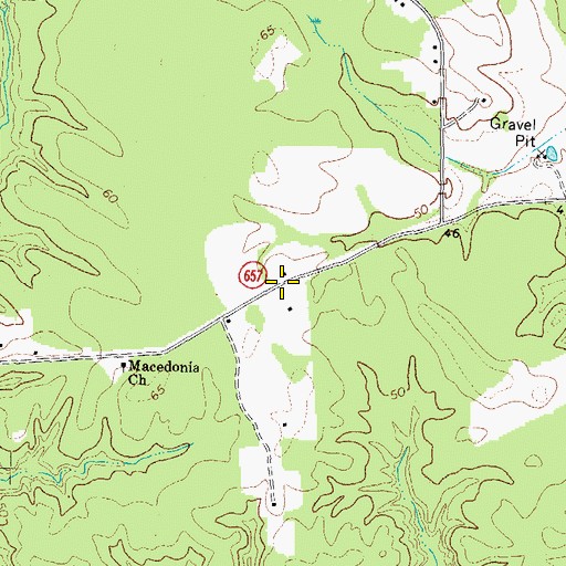 Topographic Map of Eltham School (historical), VA