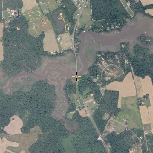Aerial/Satellite Image of Mattox Ferry (historical), VA