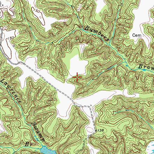 Topographic Map of Meadow Farm, VA