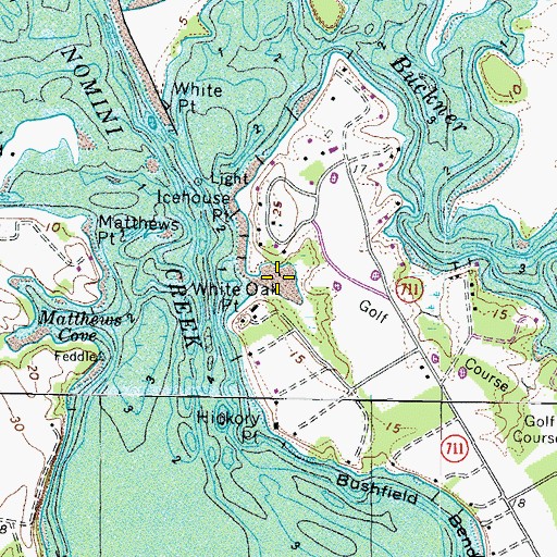 Topographic Map of Orchard Cove, VA
