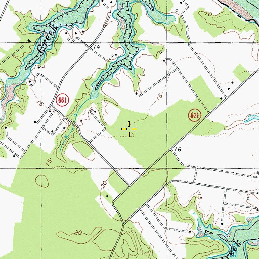 Topographic Map of Pecatone Neck, VA