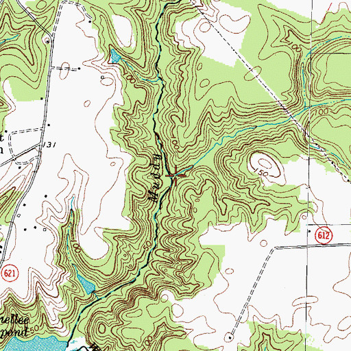 Topographic Map of Webb Run, VA