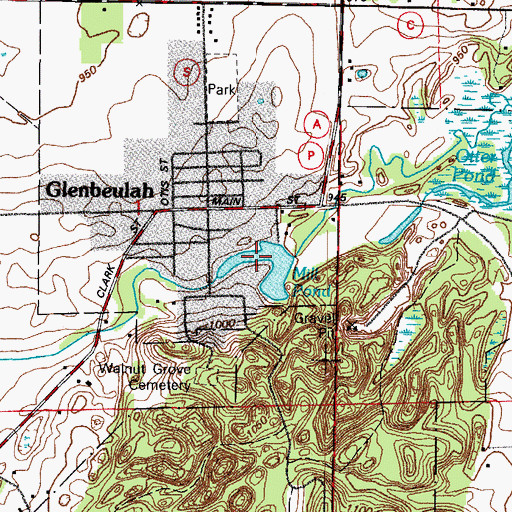 Topographic Map of Glenbeulah Lake 46, WI