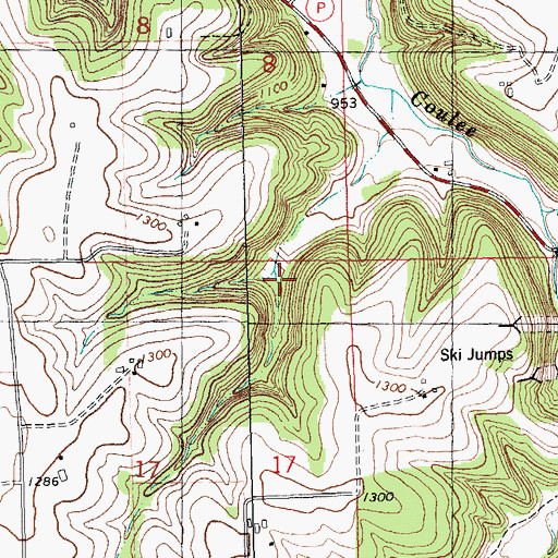 Topographic Map of Coon Creek 14 D 6025 Dam, WI