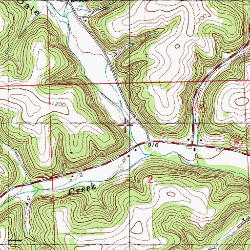 Topographic Map of 7 Reservoir, WI