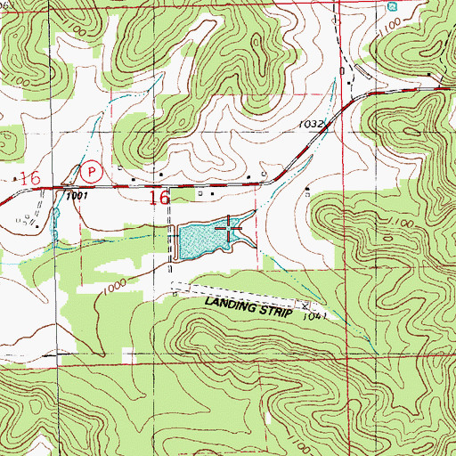 Topographic Map of Lewis E6092 Dam, WI