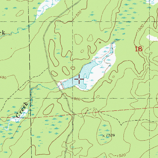 Topographic Map of Cranberry Creek 2WP2507 Dam, WI