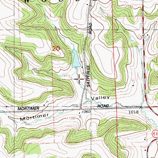 Topographic Map of Satterlee G5136 Dam, WI
