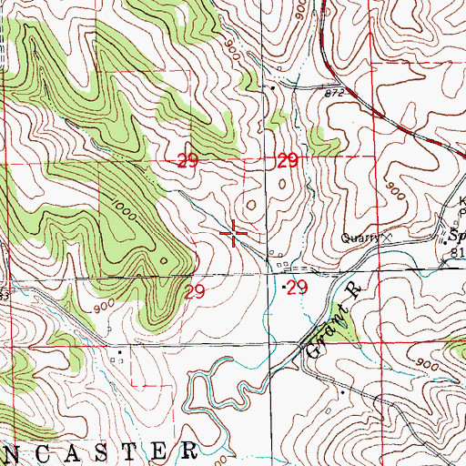 Topographic Map of Pluemer G8020 Dam, WI