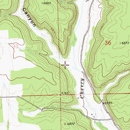 Topographic Map of Wildwater Canyon, CO