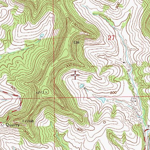 Topographic Map of Wicka Dam, WI