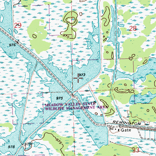 Topographic Map of Lake 28-11 8, WI