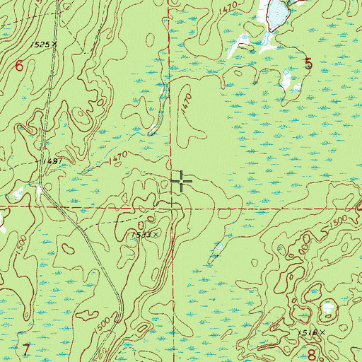 Topographic Map of Turtle Lake 2WP845 Dam, WI