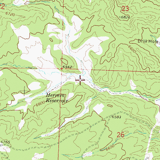 Topographic Map of McCullogh Canyon, CO