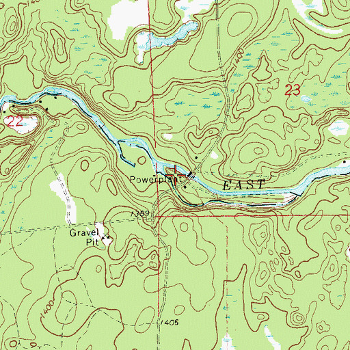 Topographic Map of 235 Reservoir, WI